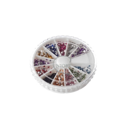 STRASS ΝΥΧΙΩΝ ΚΟΥΤΙ ΔΙΑΦΟΡΑ ΧΡΩΜΑΤΑ Νο DS-240