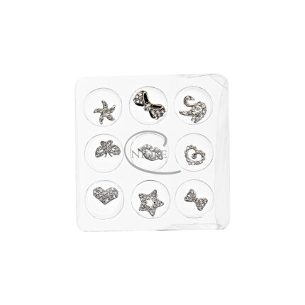 STRASS ΝΥΧΙΩΝ ΚΟΥΤΙ "SILVER 3D" Νο DS-700